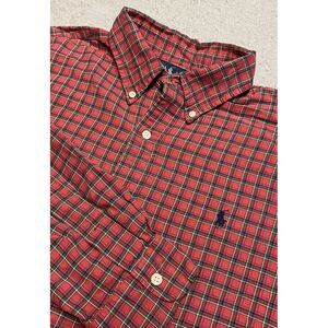Ralph‎ Lauren Shirt Mens Large Ref Plaid Button Down Casual Preppy Classic Fit